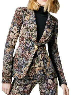 SMYTHE Floral Blazer - Midnight Tapestry